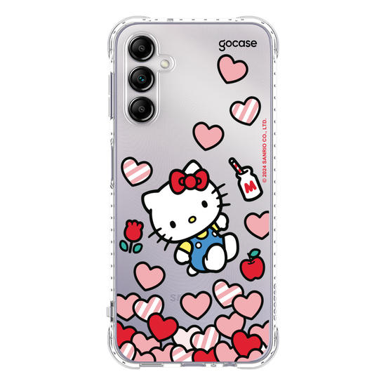Capinha para celular  Hello Kitty - Corações Flutuantes