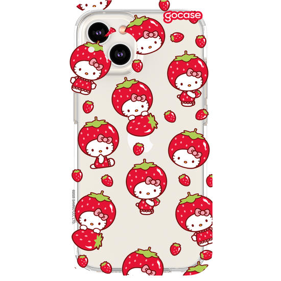 Capinha para celular  Hello Kitty - Moranguinho Pattern