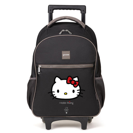 Mochila de Carrinho 2 Rodas Play - Hello Kitty - Minimalista Bold