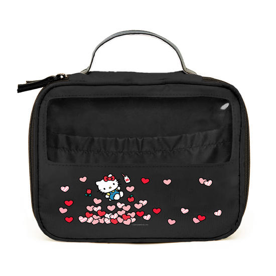 Necessaire Makeup Double - Hello Kitty - Corações Flutuantes