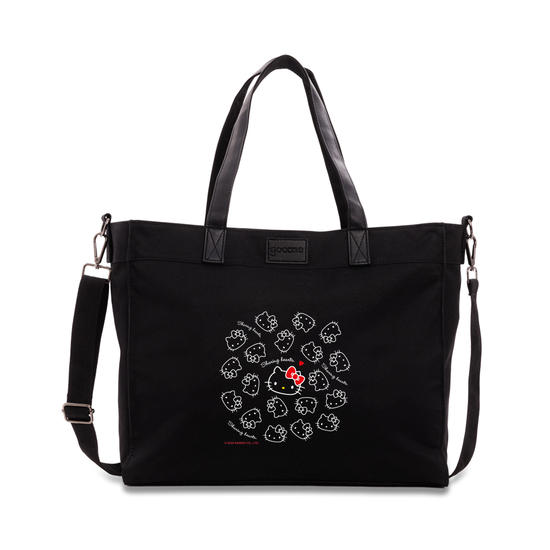 Tote Daily Preta - Hello Kitty - Sharing Hearts