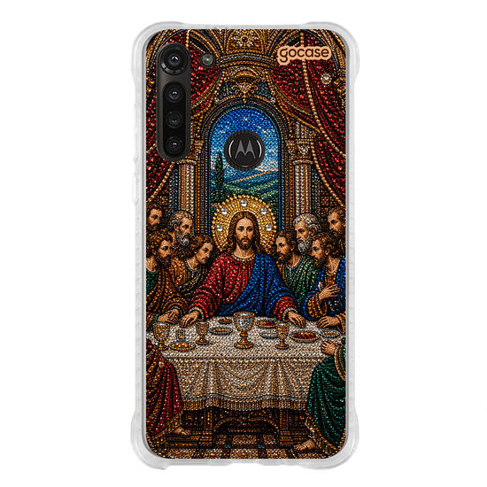 Capinha para celular   Santa Ceia Cravejada