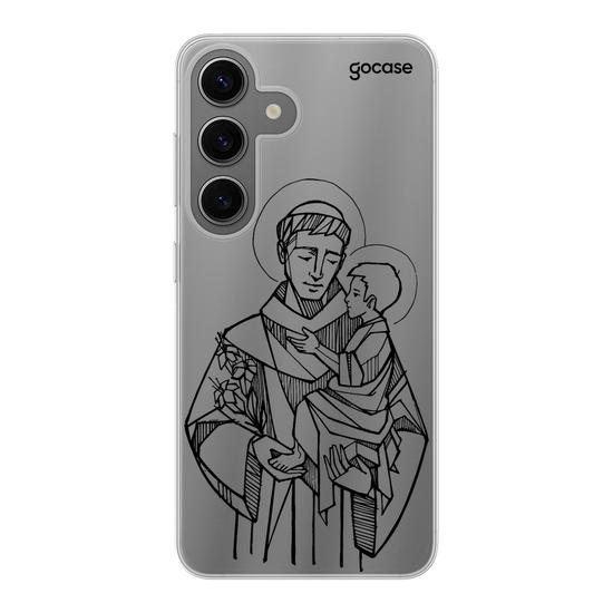 Saint Anthony Lineart Phone Case