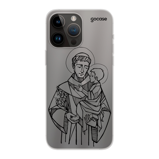 Saint Anthony Lineart Phone Case