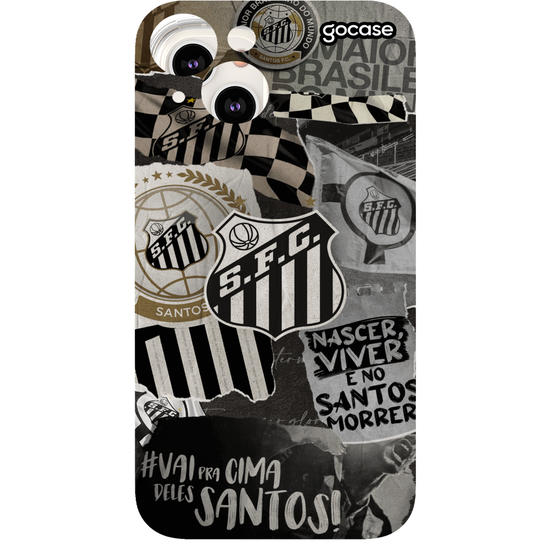 Capinha para celular Santos - Colagem