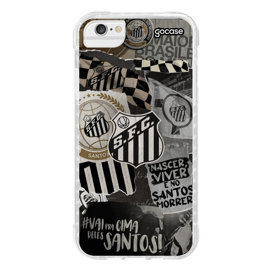 Capinha para celular Santos - Colagem