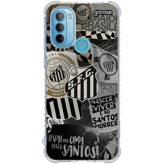 Capinha para celular Santos - Colagem