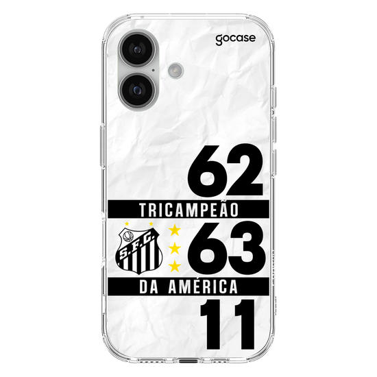 Capinha para celular Santos - Tri Campeão da América