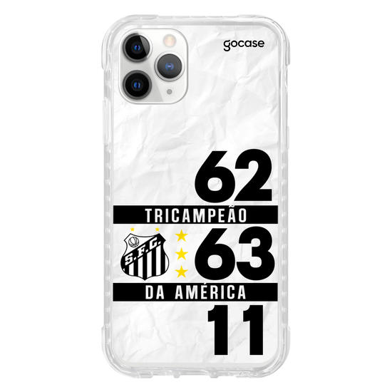 Capinha para celular Santos - Tri Campeão da América