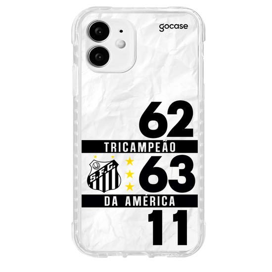 Capinha para celular Santos - Tri Campeão da América