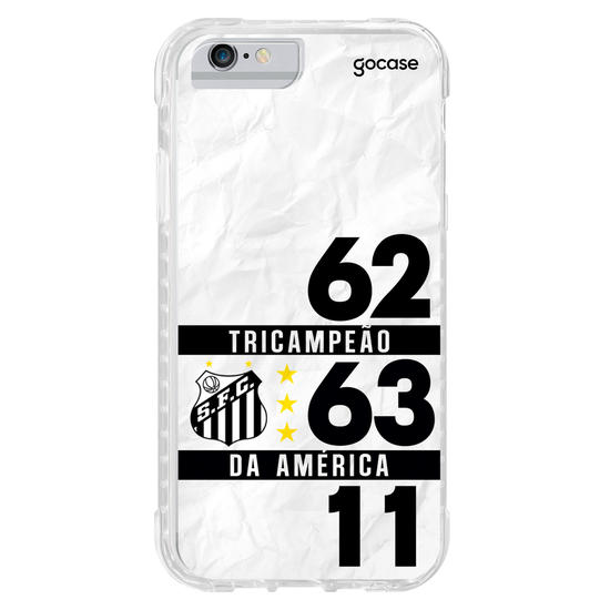 Capinha para celular Santos - Tri Campeão da América