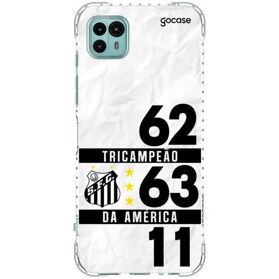 Capinha para celular Santos - Tri Campeão da América