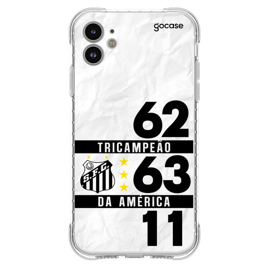 Capinha para celular Santos - Tri Campeão da América