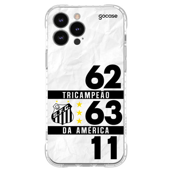Capinha para celular Santos - Tri Campeão da América