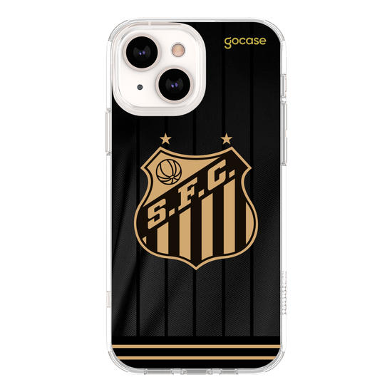 Capinha para celular Santos - Uniforme 3 Preto 2024 Escudo