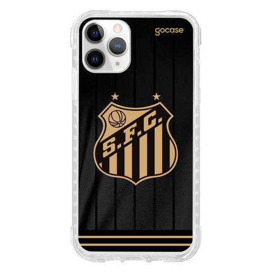 Capinha para celular  Santos - Uniforme 3 Preto 2024 Escudo