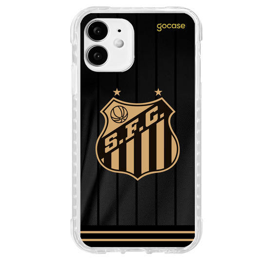 Capinha para celular  Santos - Uniforme 3 Preto 2024 Escudo