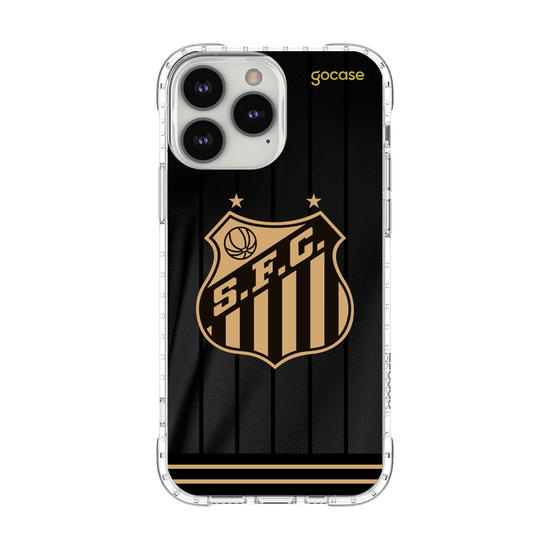 Capinha para celular  Santos - Uniforme 3 Preto 2024 Escudo