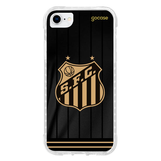 Capinha para celular  Santos - Uniforme 3 Preto 2024 Escudo