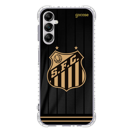 Capinha para celular  Santos - Uniforme 3 Preto 2024 Escudo