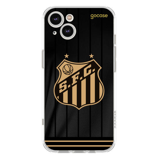  Santos - Uniforme 3 Preto 2024 Escudo