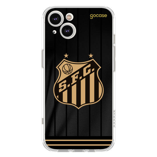  Santos - Uniforme 3 Preto 2024 Escudo