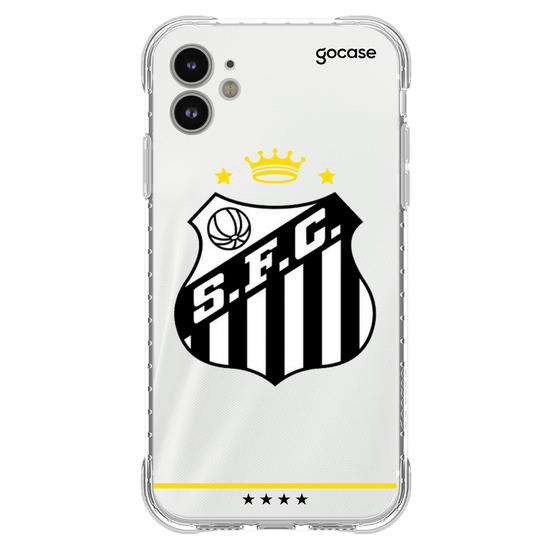 Capinha para celular Santos - Uniforme 1 2023 Escudo