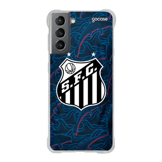 Capinha para celular  Santos - Uniforme 3 2023 Escudo