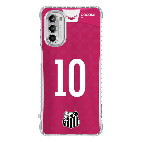 Capinha para celular Santos Uniforme Outubro Rosa
