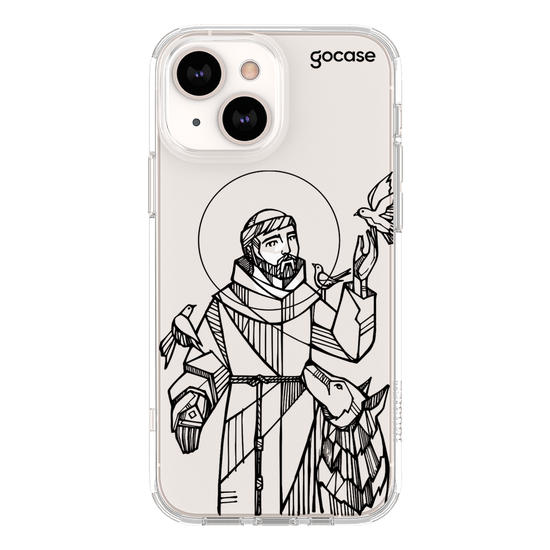 Saint Francis Lineart Phone Case