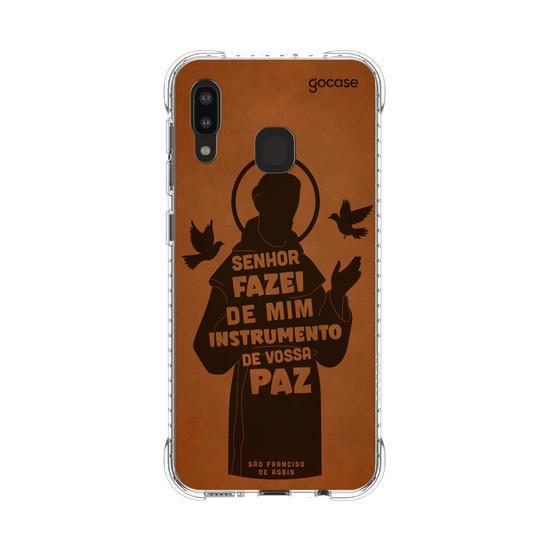 Capinha para celular  São Francisco Oração Frase