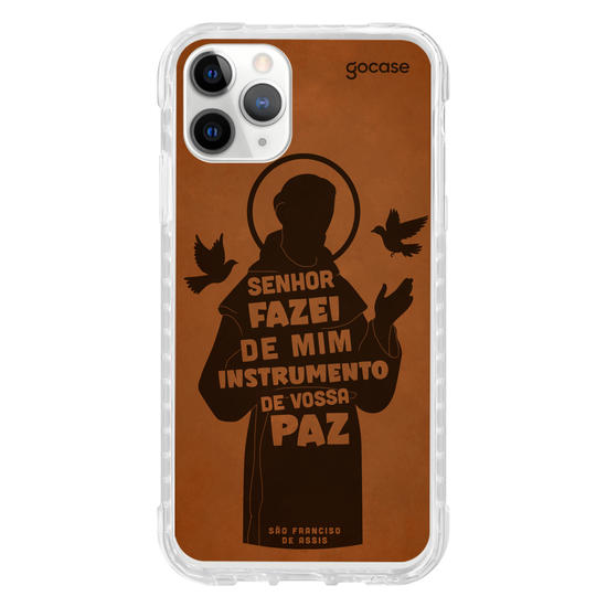 Capinha para celular  São Francisco Oração Frase