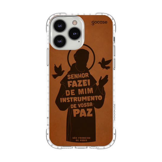 Capinha para celular  São Francisco Oração Frase