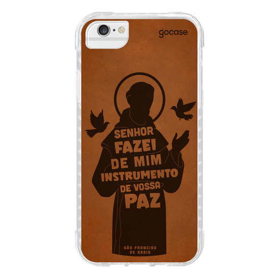Capinha para celular  São Francisco Oração Frase