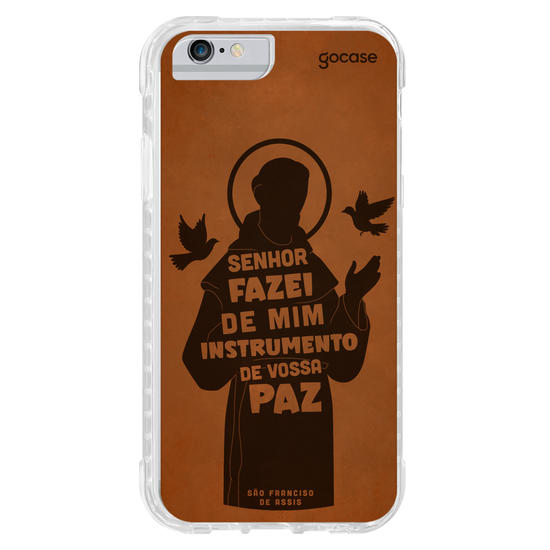 Capinha para celular  São Francisco Oração Frase