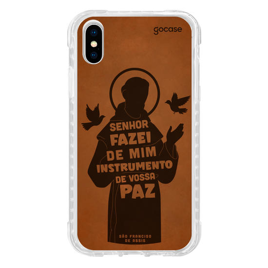 Capinha para celular  São Francisco Oração Frase