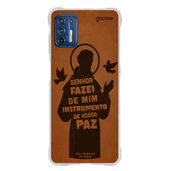 Capinha para celular  São Francisco Oração Frase