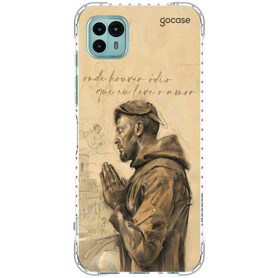 Capinha para celular Oração de Sao Francisco
