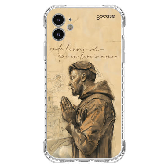 Capinha para celular Oração de Sao Francisco