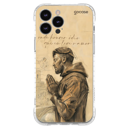 Capinha para celular Oração de Sao Francisco