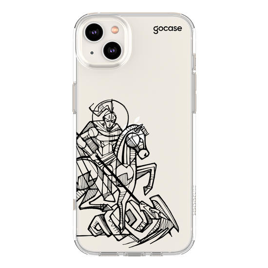 Capinha para celular  São Jorge Lineart