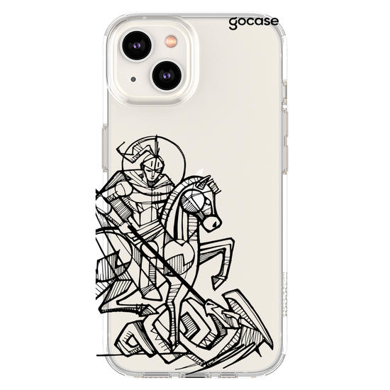 Capinha para celular  São Jorge Lineart
