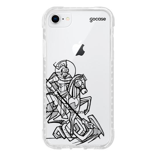 Capinha para celular  São Jorge Lineart