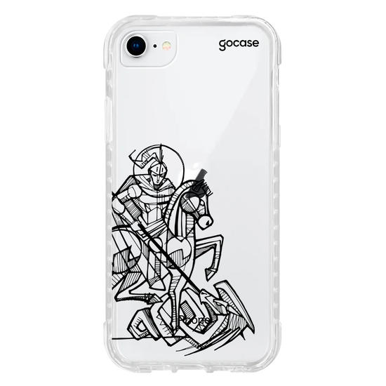 Capinha para celular  São Jorge Lineart