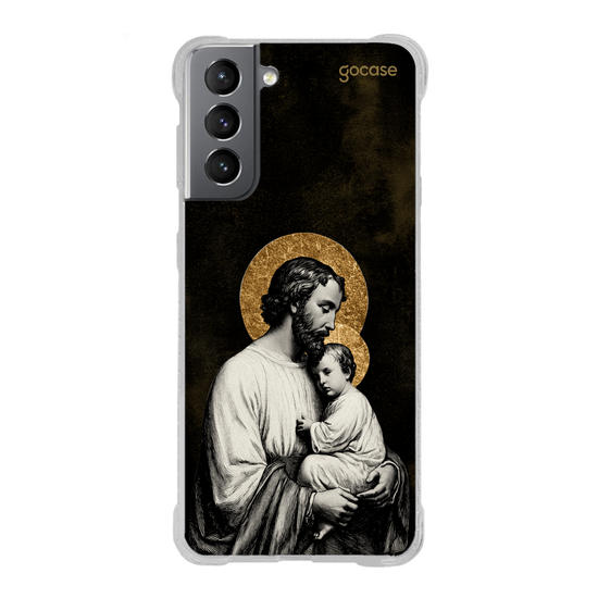 Capinha para celular  São José e Menino Jesus