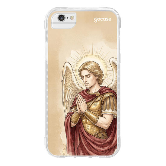 Capinha para celular  São Miguel Arcanjo - Aura Aquarela
