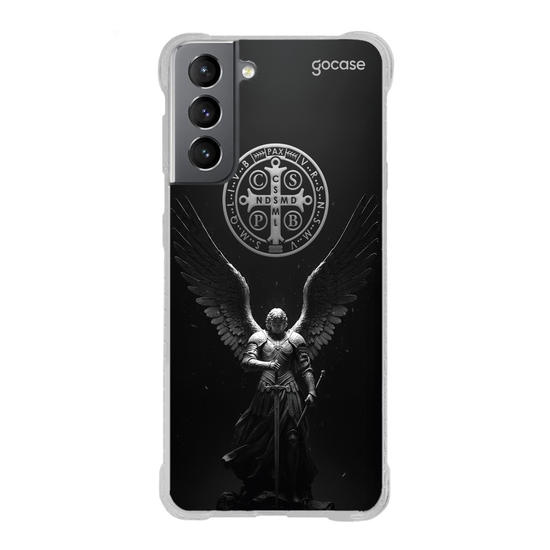 Capinha para celular  São Miguel Arcanjo e Medalha