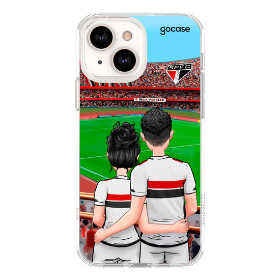Capinha para celular São Paulo - Casal Tricolor Paulista