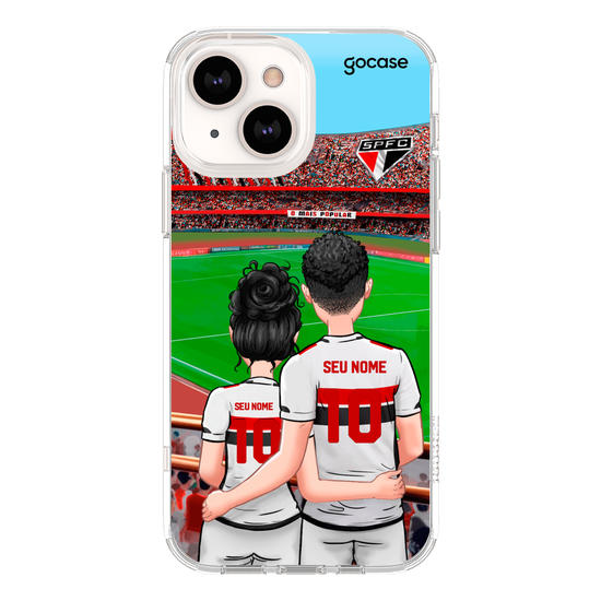 Capinha para celular São Paulo - Casal Tricolor Paulista