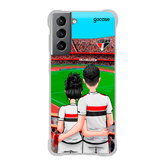 Capinha para celular São Paulo - Casal Tricolor Paulista